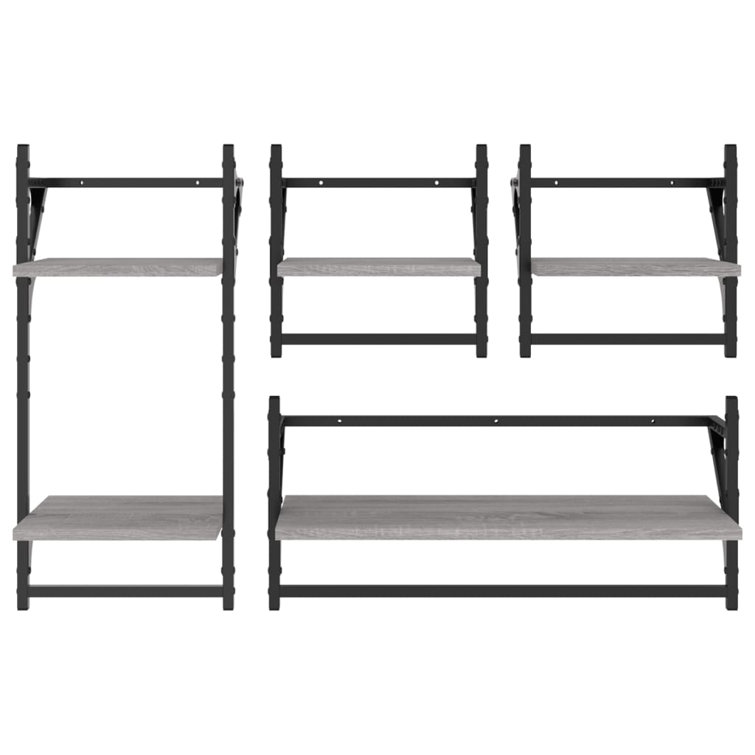 Borough Wharf Arjune 5 Piece Bracket Shelf with Towel Bar Wayfair.co.uk